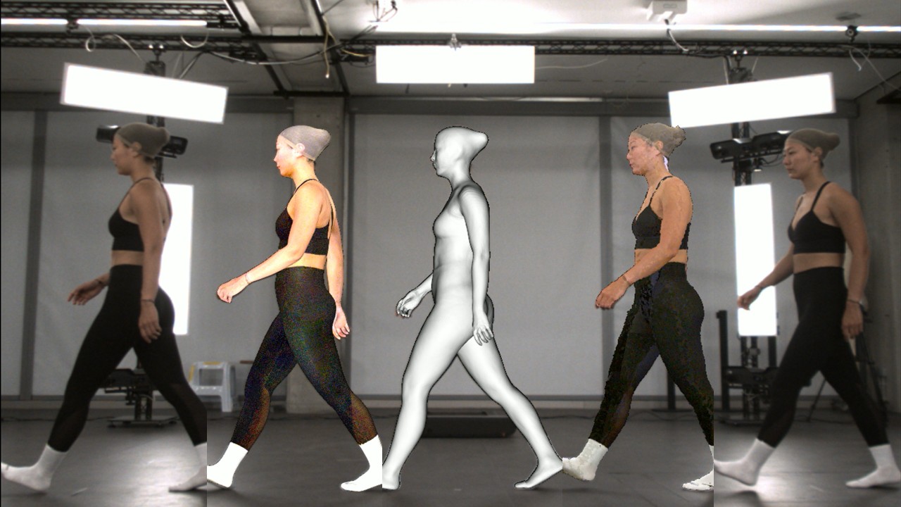 動作中の身体を<br>3Dメッシュ化